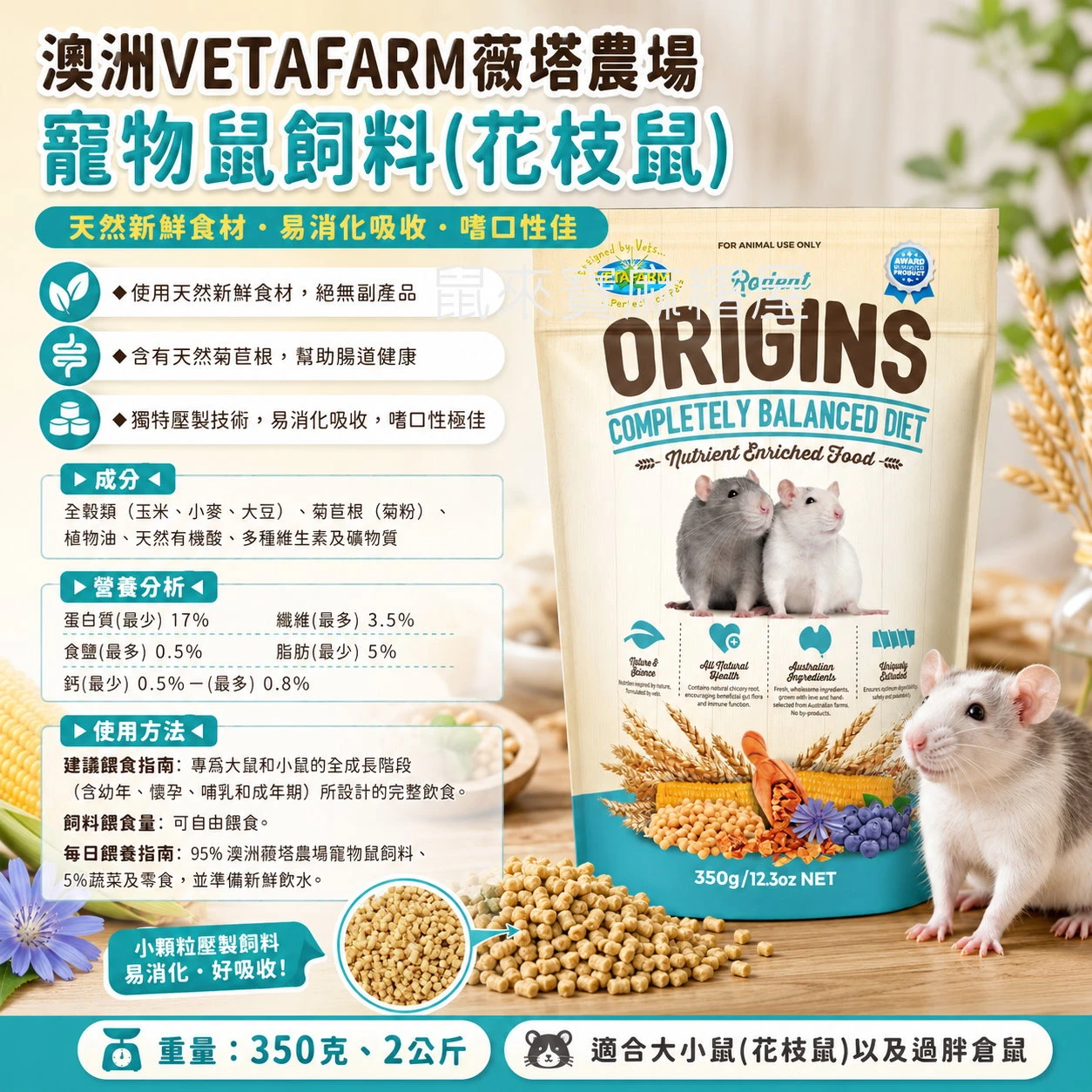 VETAFARM薇塔農場寵物鼠飼料