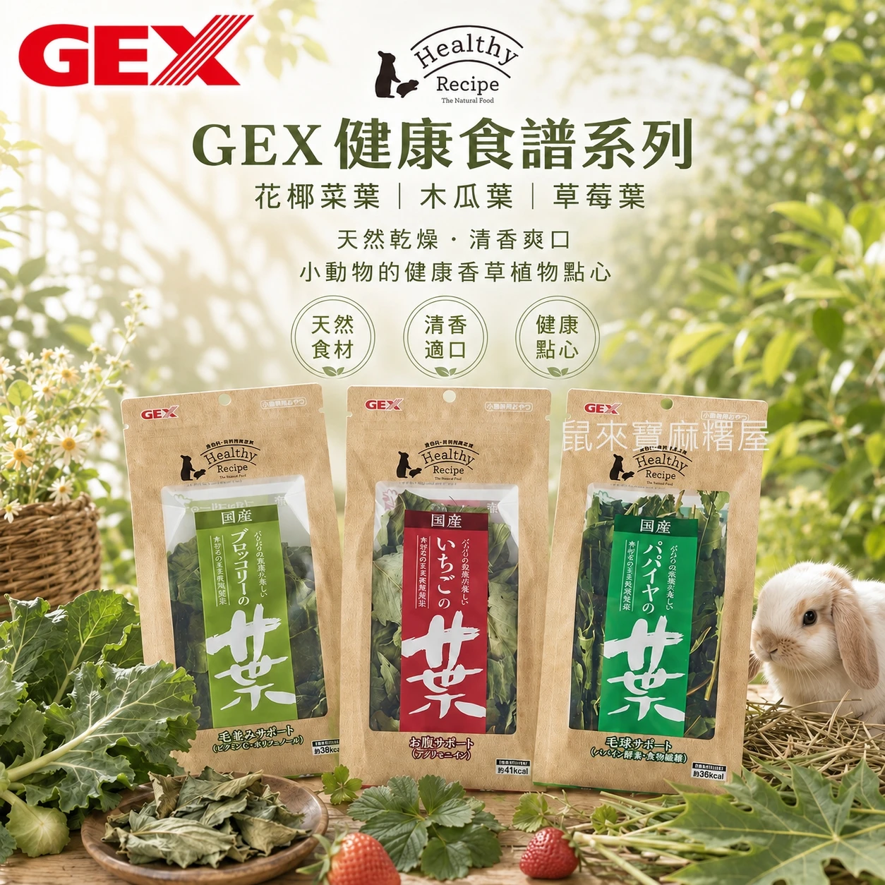 GEX健康食譜系列 花椰菜葉/木瓜葉/草莓葉