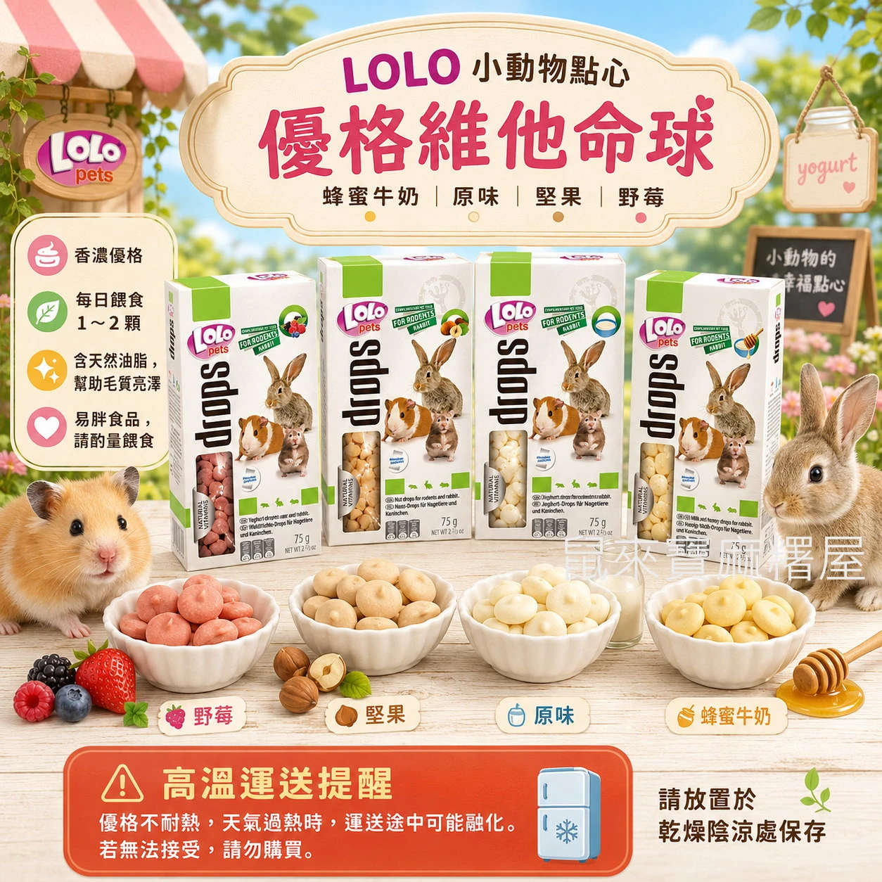 LOLO小動物優格維他命球