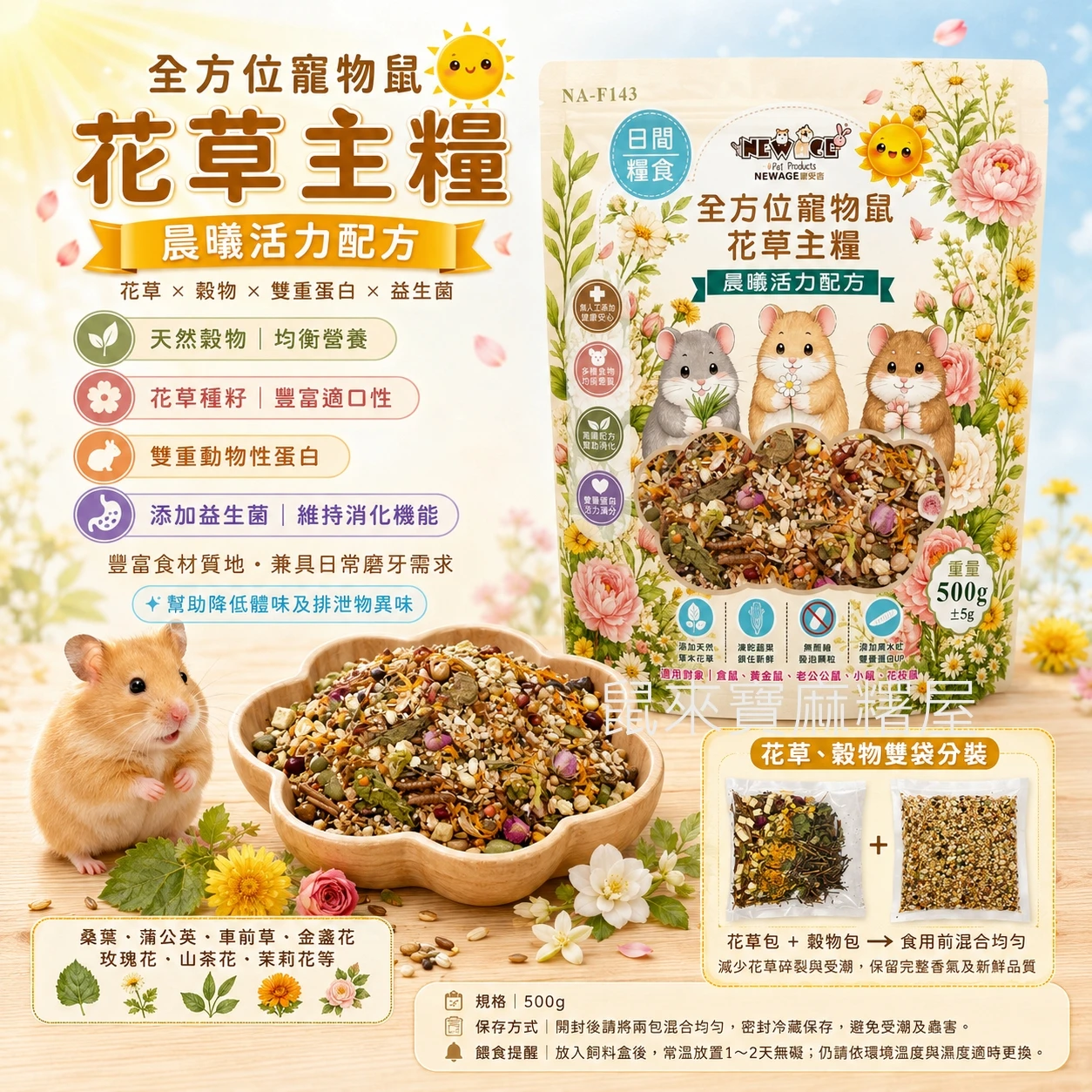 New Age 全方位寵物鼠花草主糧 (晨曦活力配方)