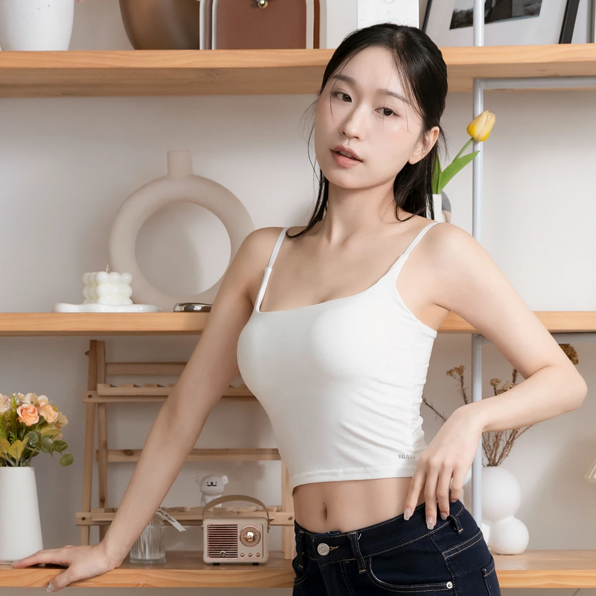 雲朵內衣｜副乳掰掰冰絲涼感經典BRATOP（簡約白）