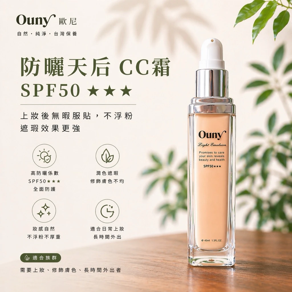 防曬天后CC霜 SPF50★★★★