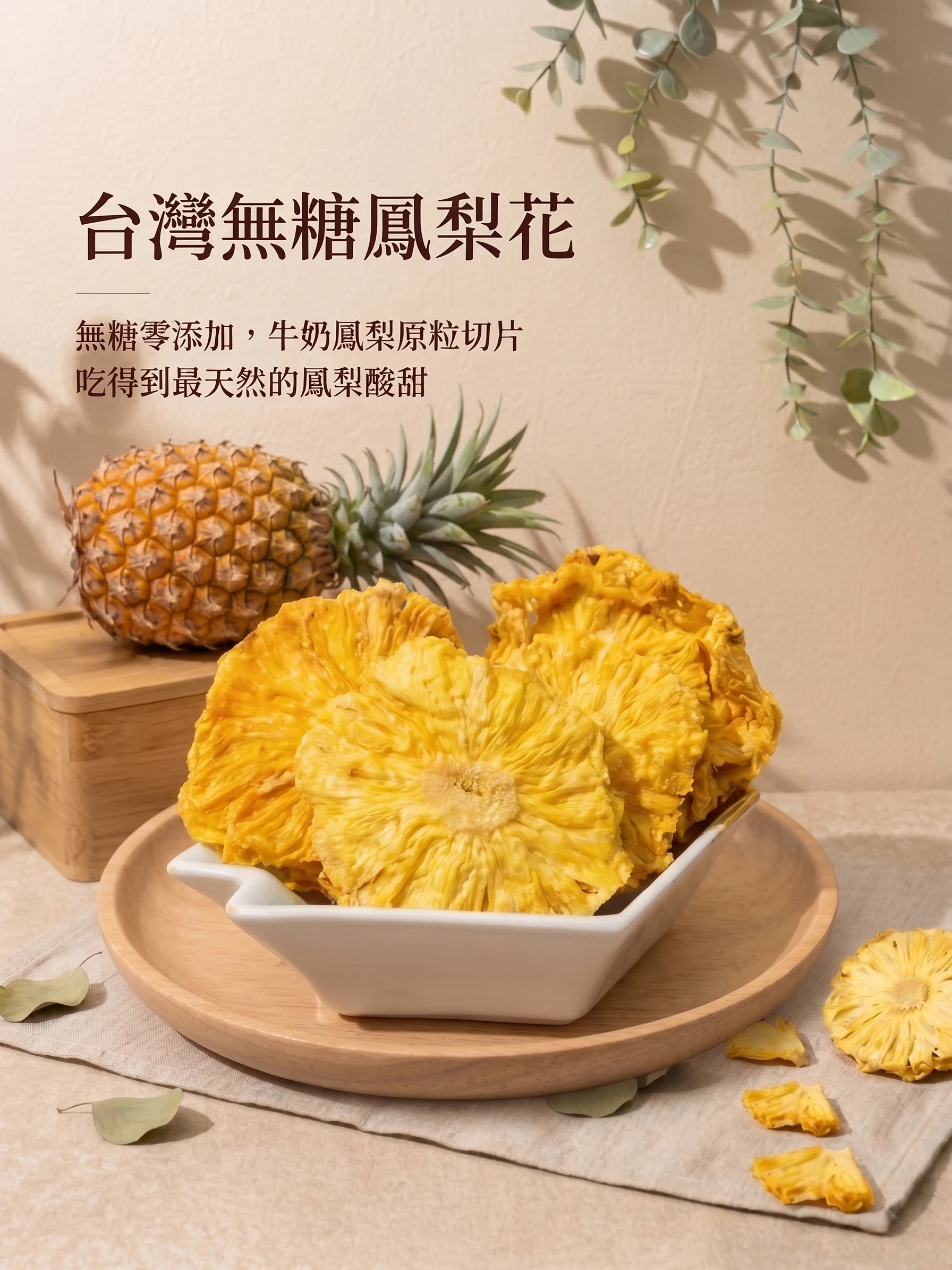 台灣無糖鳳梨乾 鳳梨花