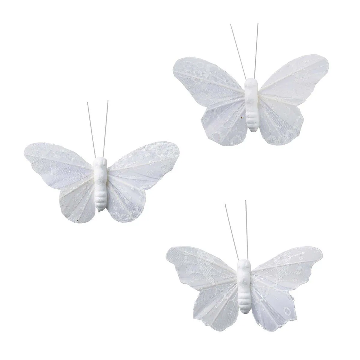 PO-6316 蝴蝶花插/6入 白