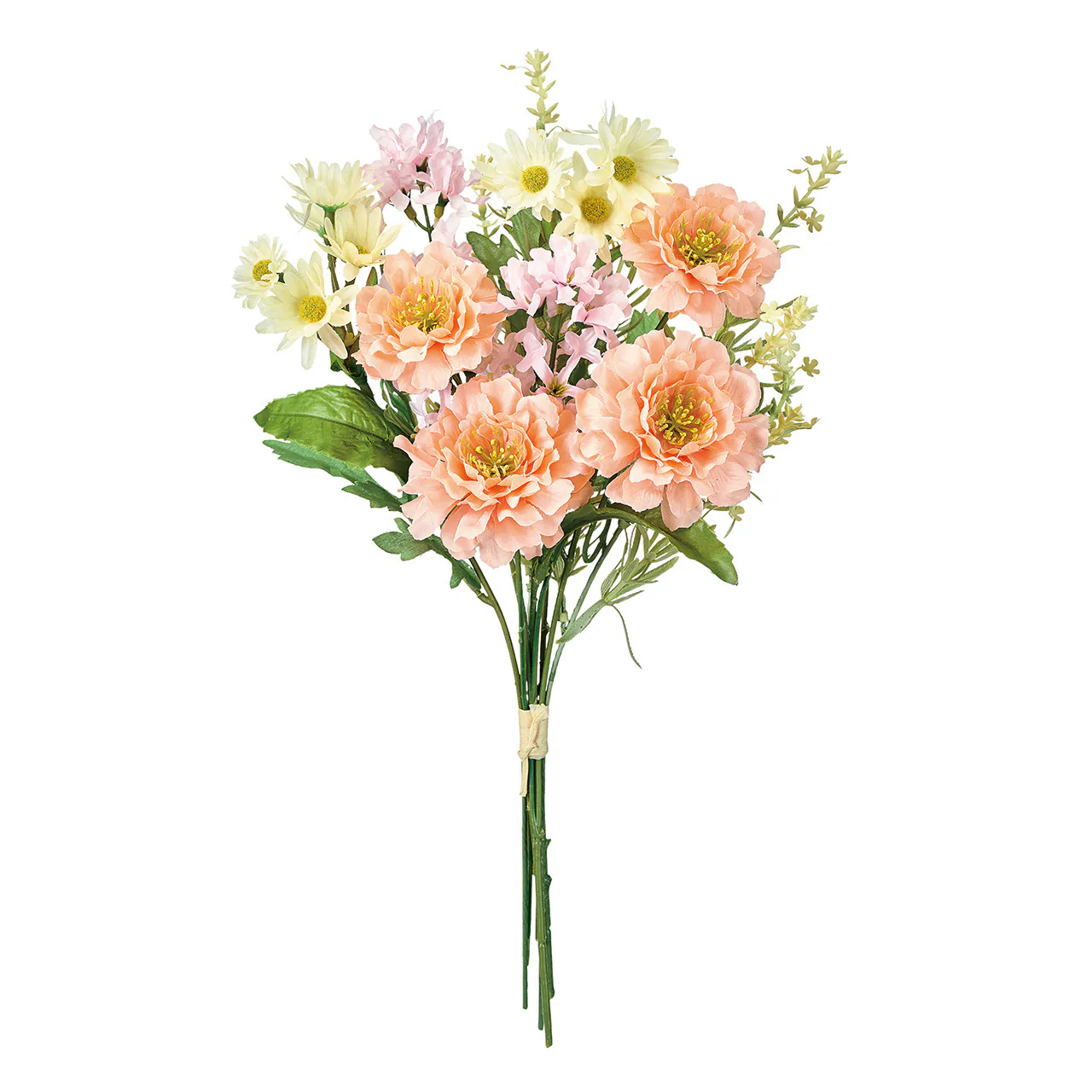 FM-8333-006 粉彩藍盆花花束 粉/蜜桃