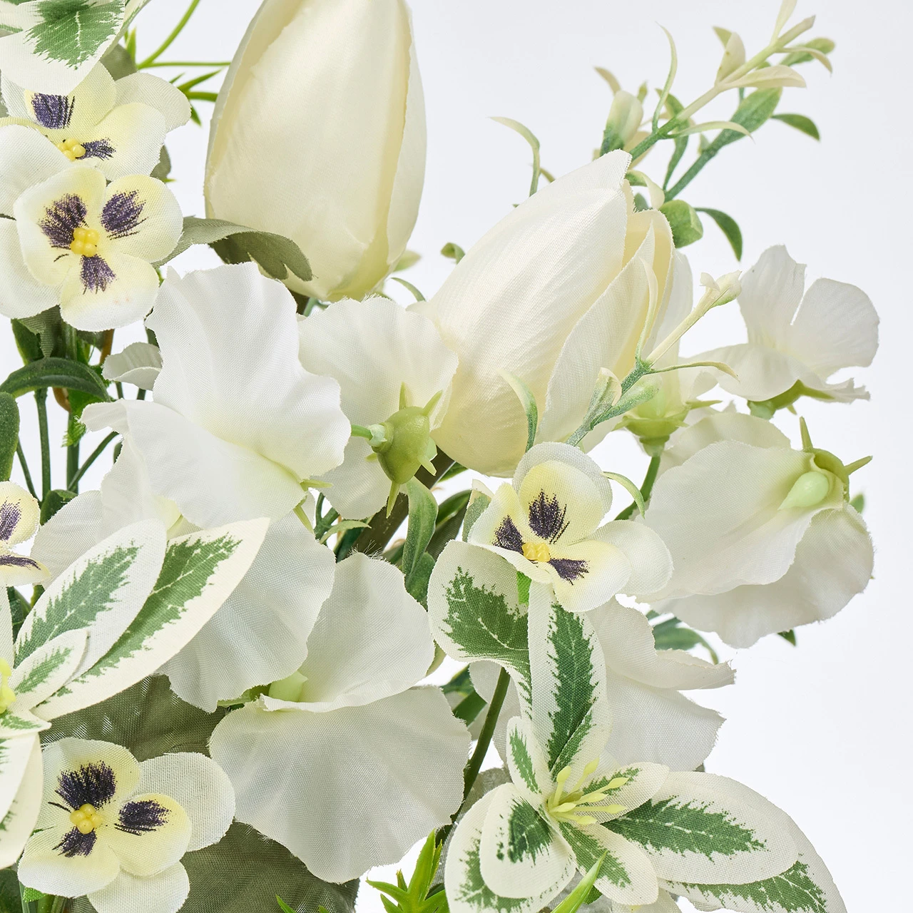 FM-8319-001 繽紛鬱金香花束 奶油白