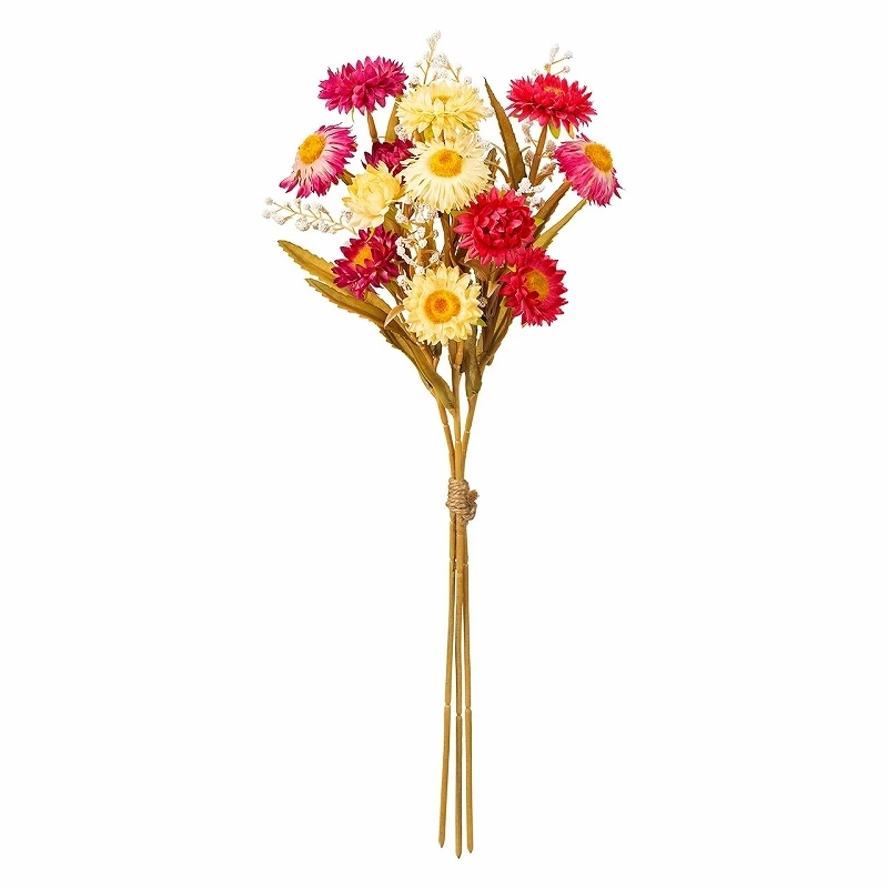 FM-1156-052 麥桿菊花束 粉米