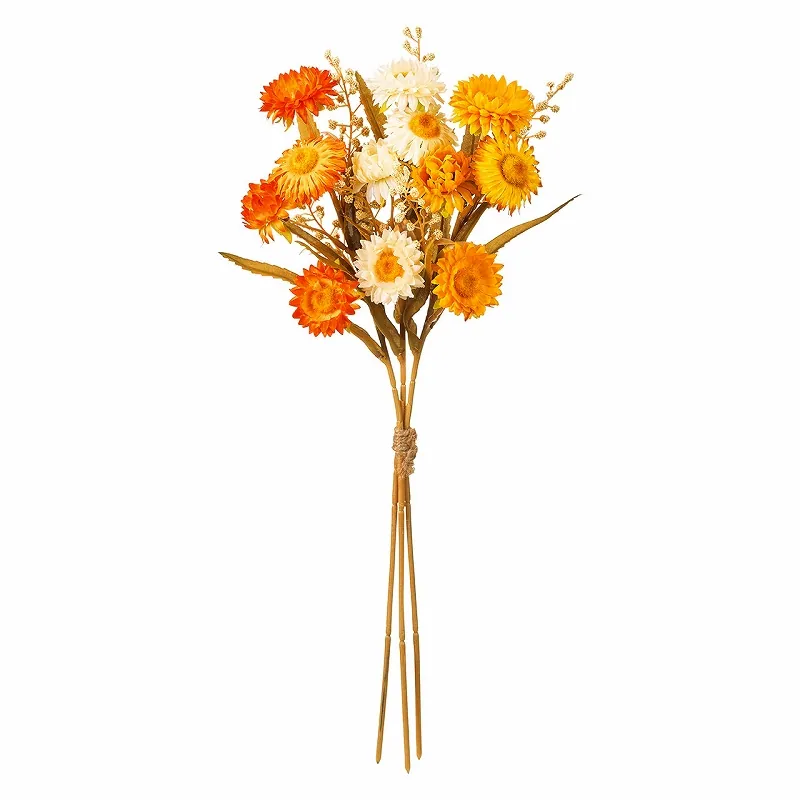 FM-1156-004 麥桿菊花束 橘黃