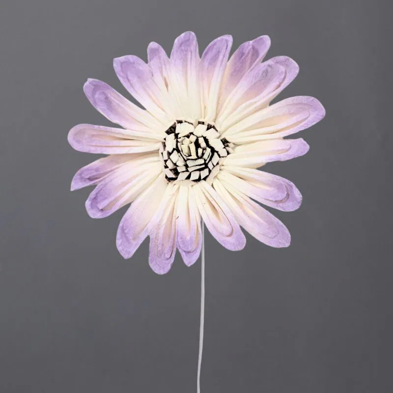 L-4245-425 索拉野花太陽花花插-綜合尺寸(噴漆) 紗霧紫漸層