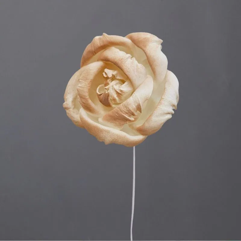 L-3696-844 索拉梔子花花插(噴漆) 焦糖棕
