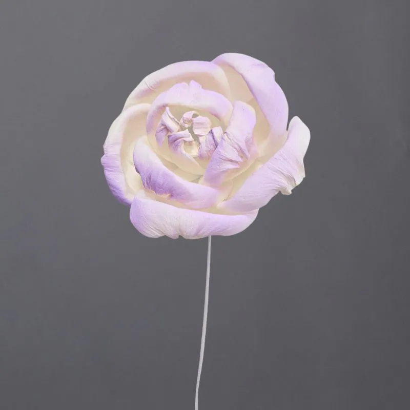 L-3696-427 索拉梔子花花插(噴漆) 紗霧紫