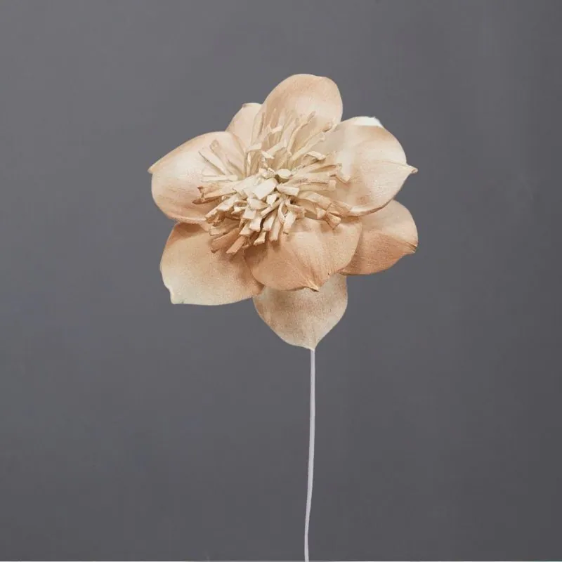 L-3596-844 索拉扶桑花花插(噴漆) 焦糖棕