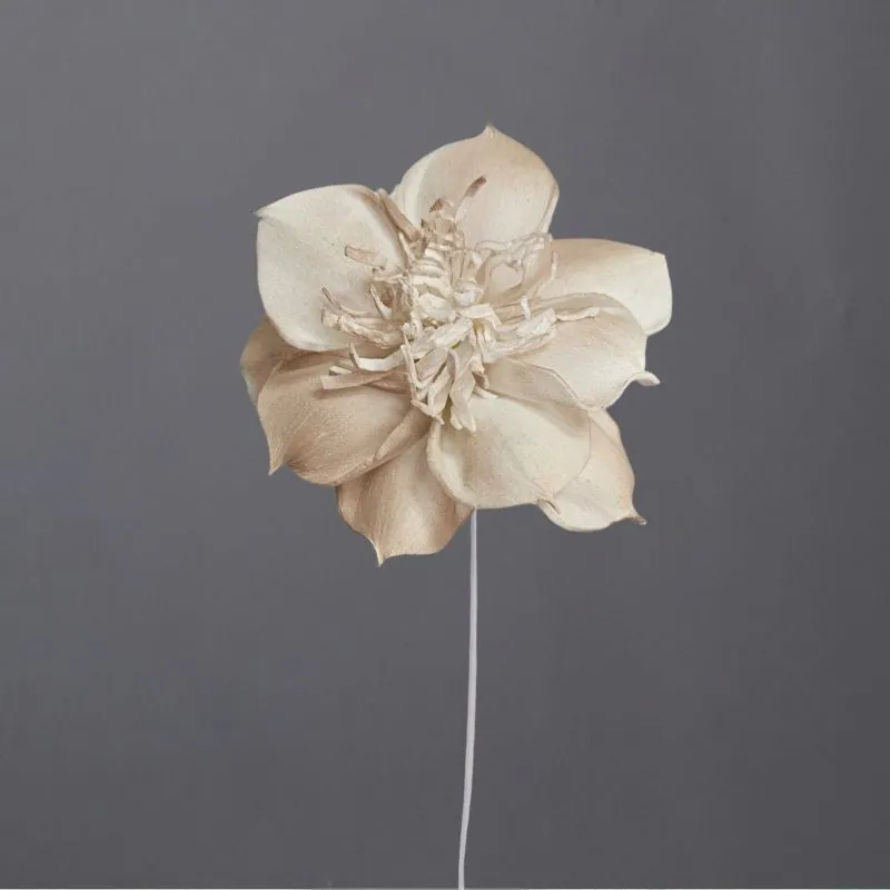 L-3596-825 索拉扶桑花花插(噴漆) 亞麻棕