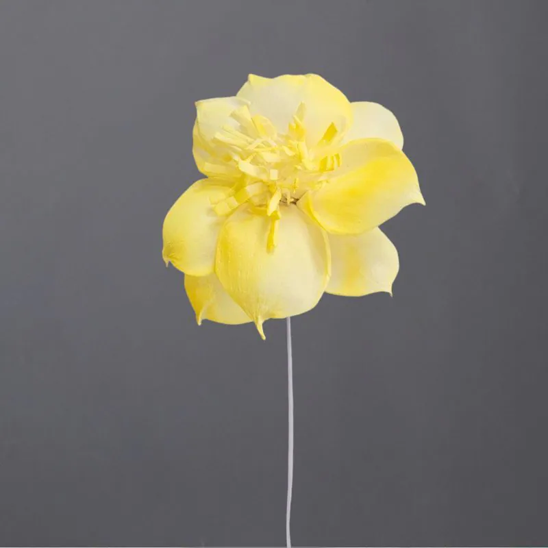 L-3596-532 索拉扶桑花花插(噴漆) 檸檬黃