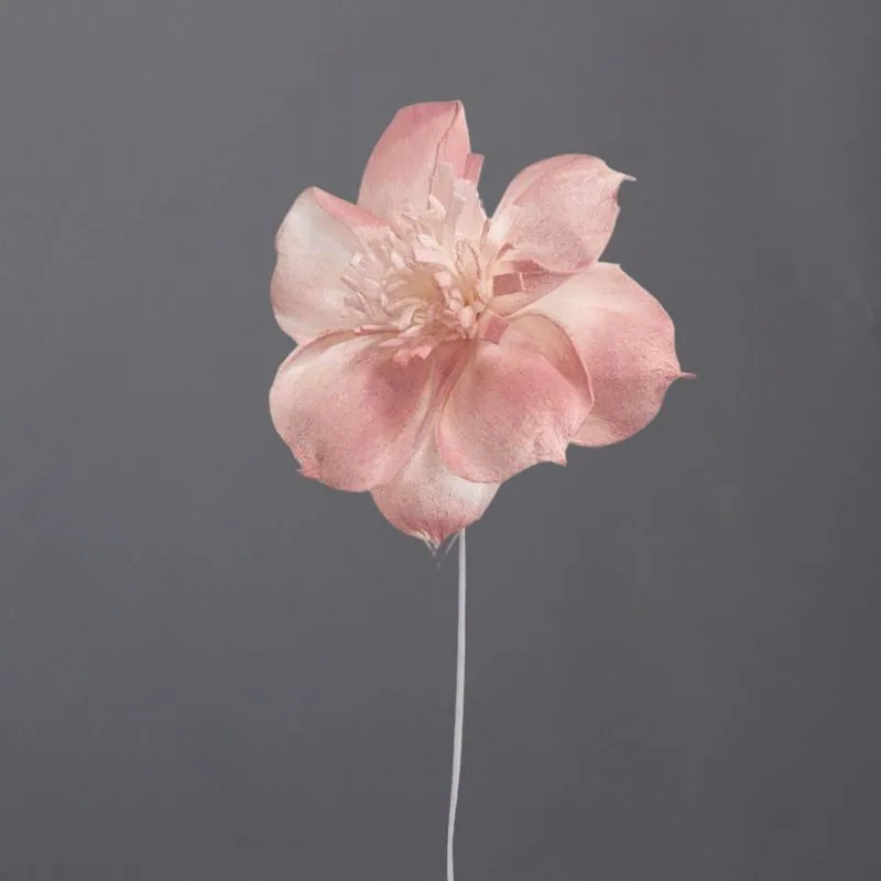 L-3596-146 索拉扶桑花花插(噴漆) 微醺粉