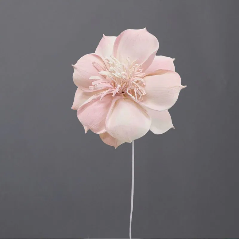 L-3596-122 索拉扶桑花花插(噴漆) 奶霜粉