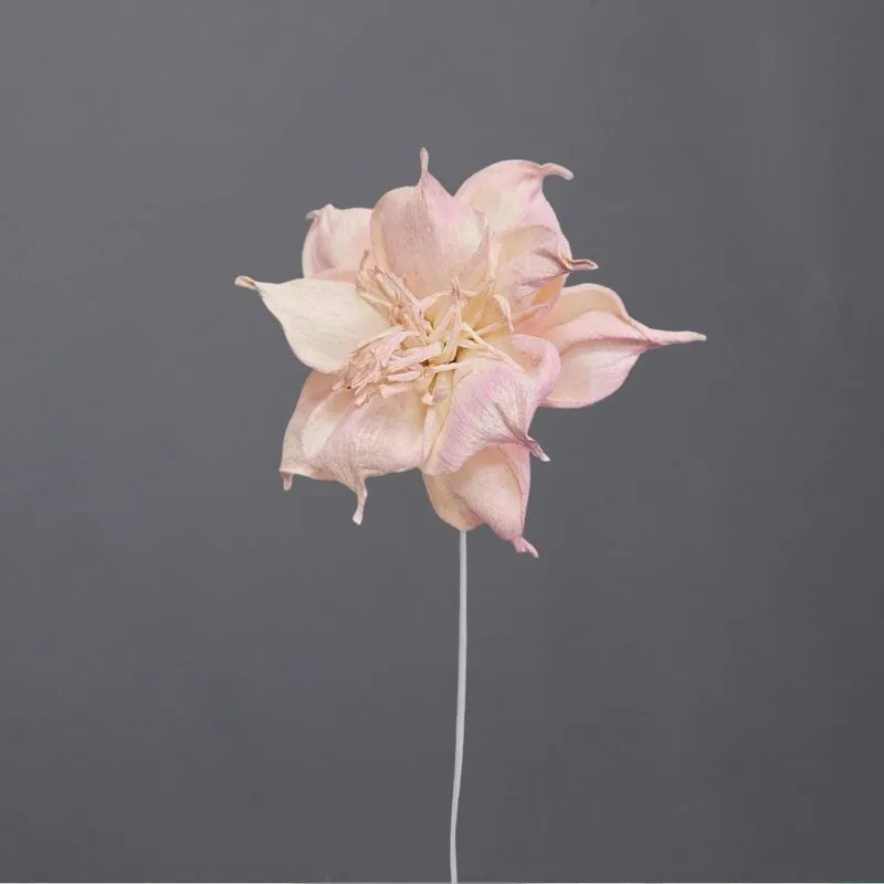 L-3594-122 索拉扶桑花花插-小(噴漆) 奶霜粉