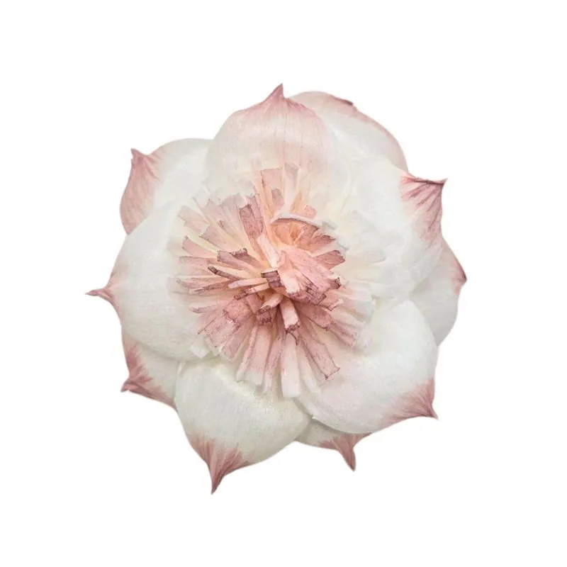L-3507-849 索拉扶桑花(滾邊漸層) 伯爵茶漸層