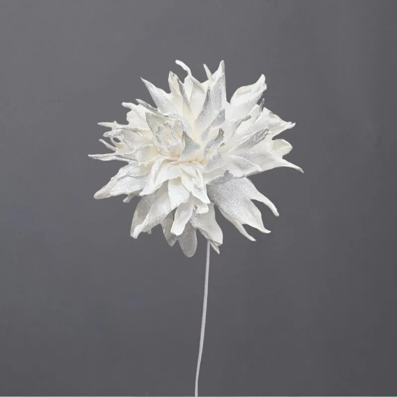 L-3496-904 索拉大理花花插(噴漆) 極光銀