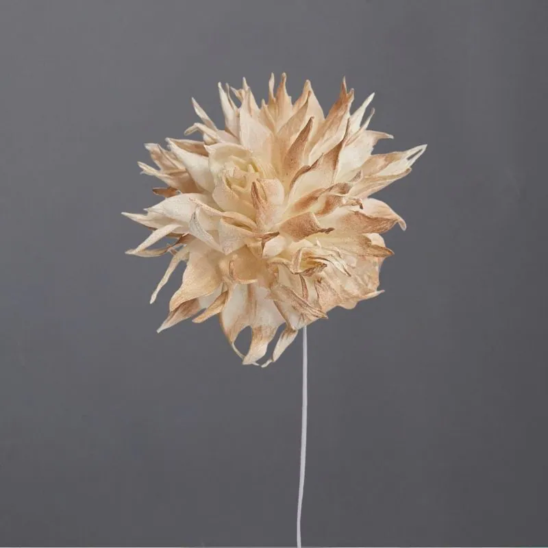 L-3496-844 索拉大理花花插(噴漆) 焦糖棕