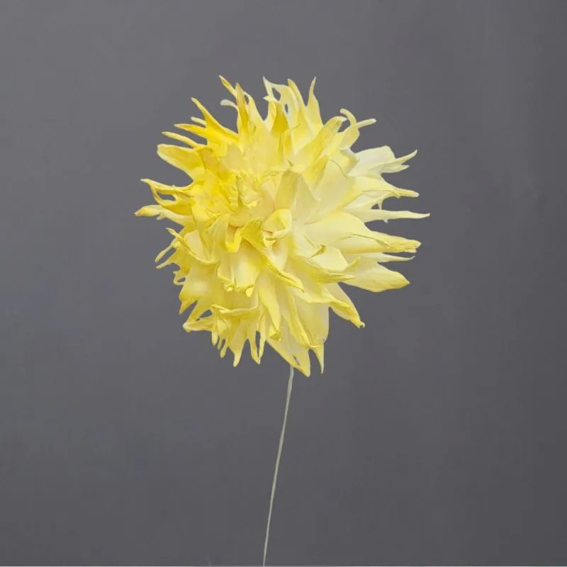 L-3496-532 索拉大理花花插(噴漆) 檸檬黃