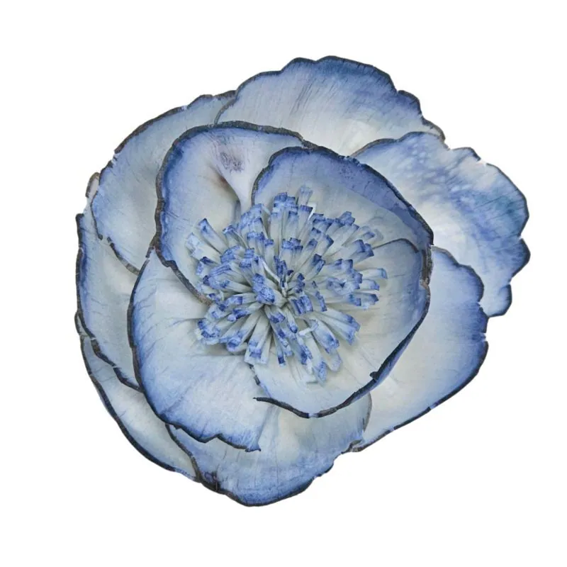 L-3286-651 索拉鑲邊牡丹 蘇打藍
