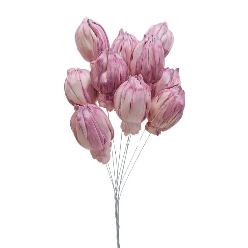 L-3086-174 索拉鬱金香花插 煙霧粉