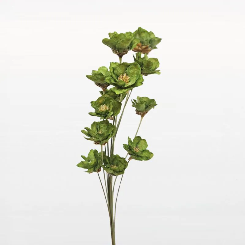 L-2610-738 手工銀蓮花(中國產) 酪梨綠