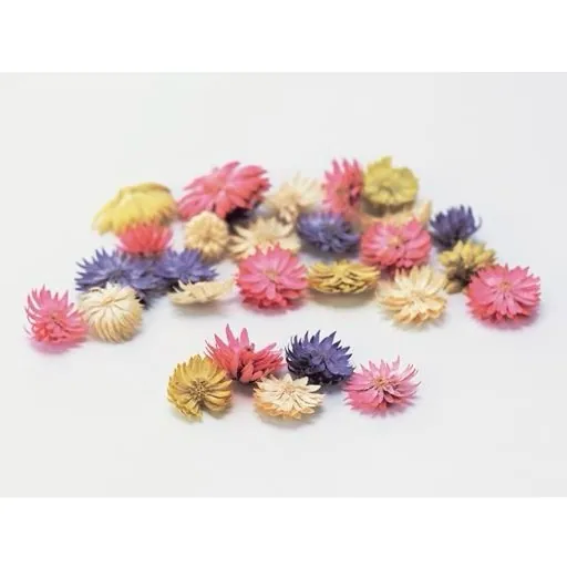 33000-110 起絨花 粉紅混色