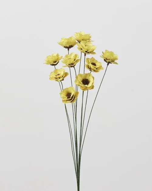 32330-500 手工罌粟花 黃