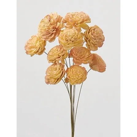 32085-512 索拉玫瑰花插-小(雙色) 黃粉