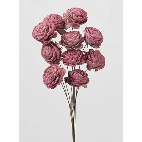 32085-122 索拉玫瑰花插-小(雙色) 黑加侖粉
