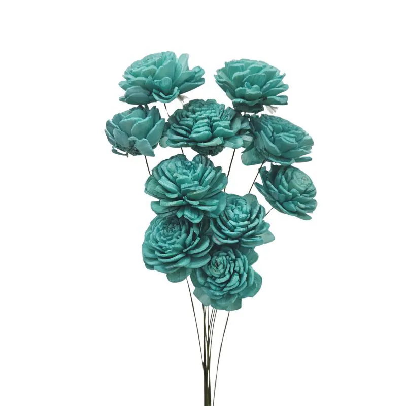 32081-761 索拉玫瑰花插-小 鈷綠