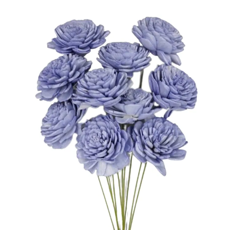 32081-631 索拉玫瑰花插-小 粉霧藍