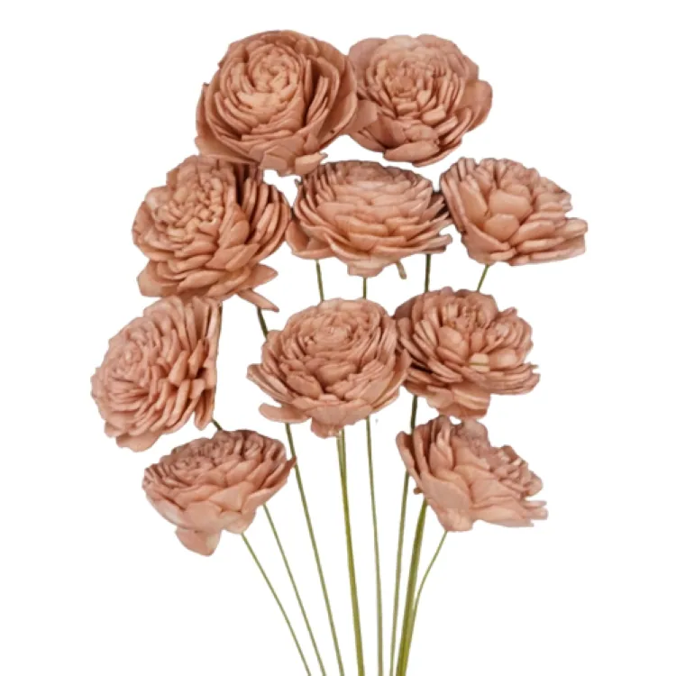 32081-190 索拉玫瑰花插-小 雲霧粉