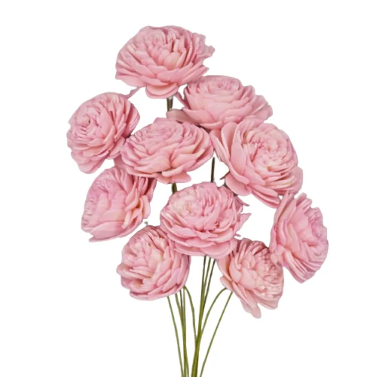 32081-110 索拉玫瑰花插-小 水晶粉