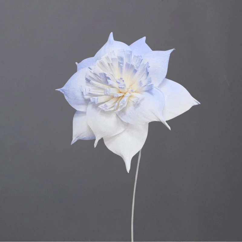 L-3596-622 索拉扶桑花花插(噴漆) 薄霧藍