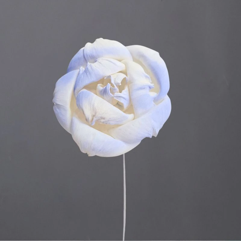 L-3696-622 索拉梔子花花插(噴漆) 薄霧藍