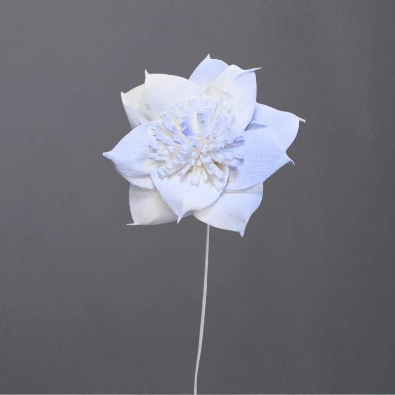 L-3594-622 索拉扶桑花花插-小(噴漆) 薄霧藍