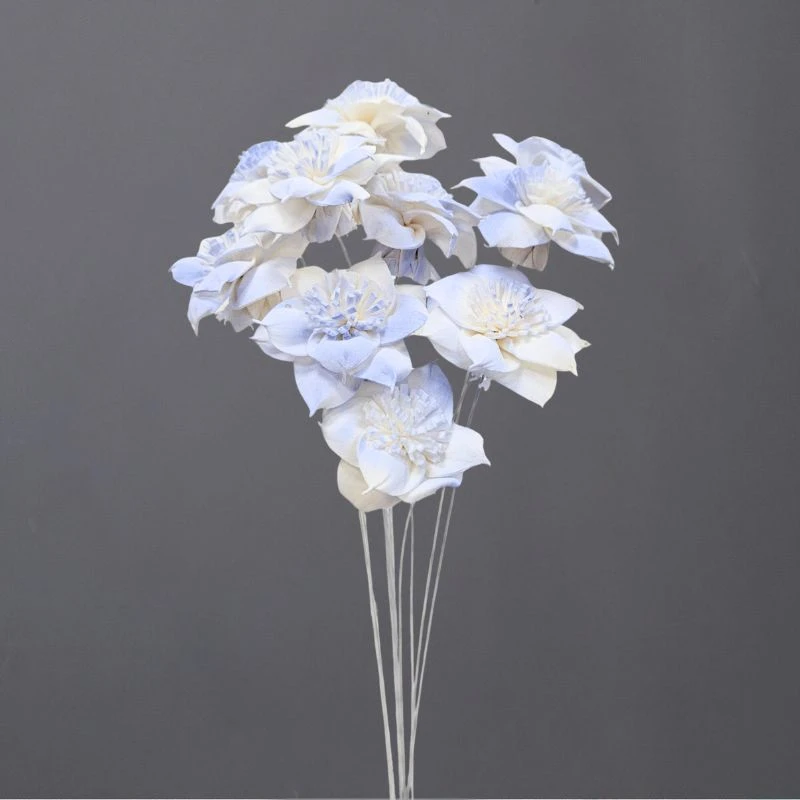 L-3594-622 索拉扶桑花花插-小(噴漆) 薄霧藍