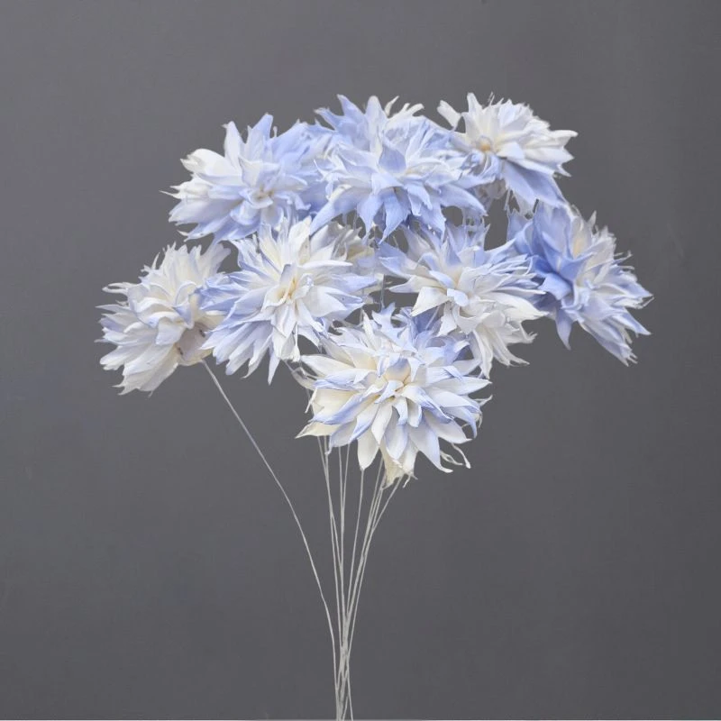 L-3496-622 索拉大理花花插(噴漆) 薄霧藍