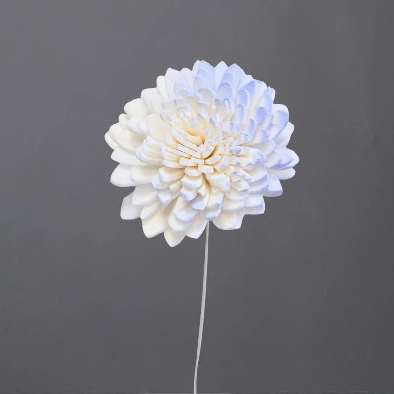 L-3394-622 索拉尖葉菊花插-小(噴漆) 薄霧藍