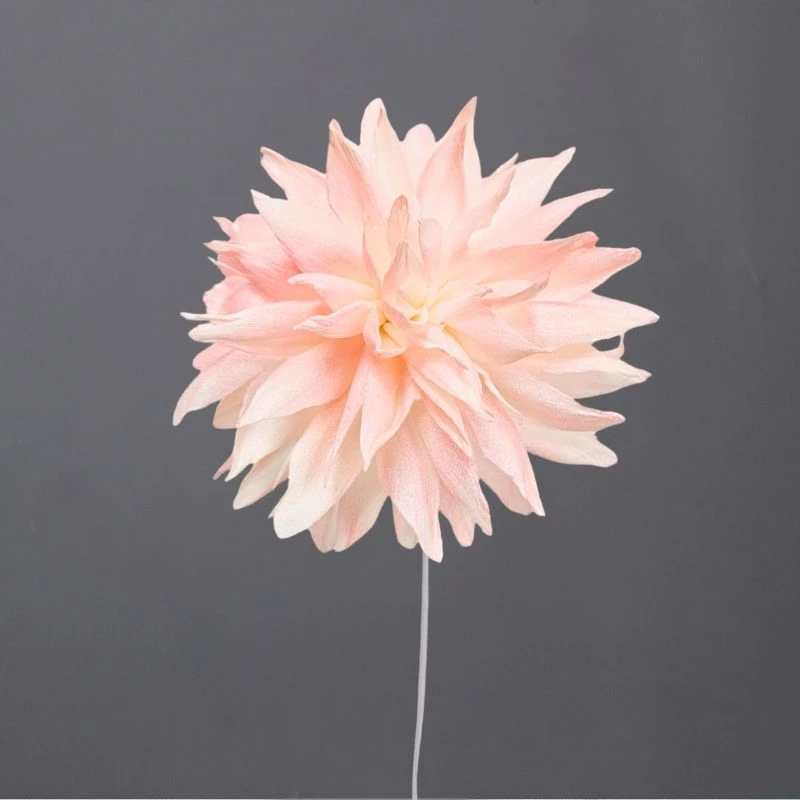 L-3496-194 索拉大理花花插(噴漆) 月櫻粉珠光