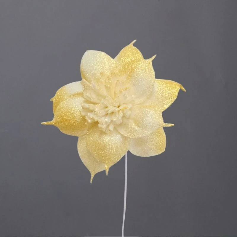 L-3596-880 索拉扶桑花花插(噴漆) 流沙金珠光