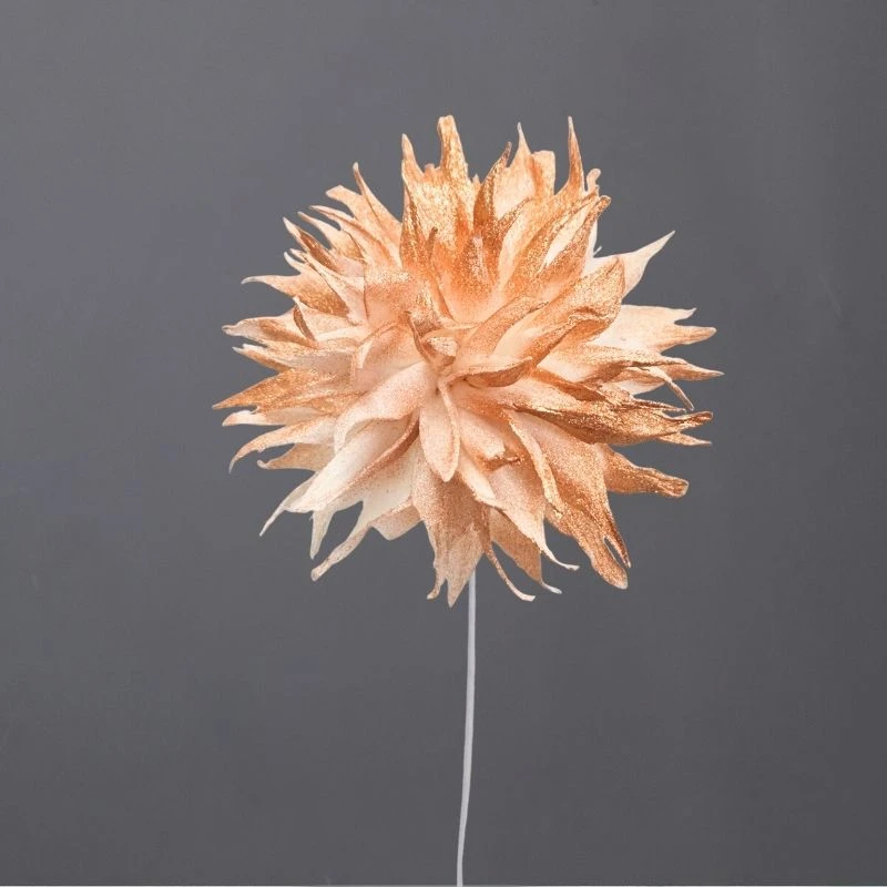 L-3496-852 索拉大理花花插(噴漆) 暮光銅珠光