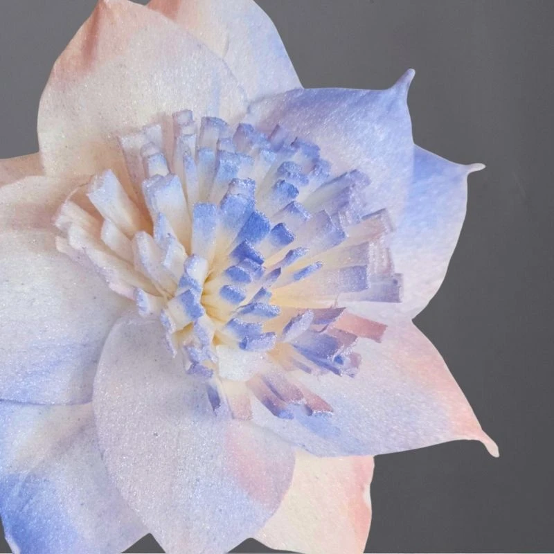 L-3596-486 索拉扶桑花花插(噴漆) 人魚姬珠光