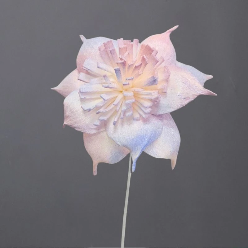 L-3596-486 索拉扶桑花花插(噴漆) 人魚姬珠光