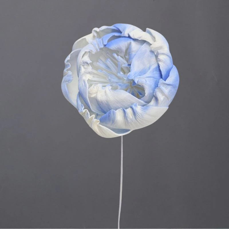 L-3296-616 索拉牡丹花插(噴漆) 晴空藍