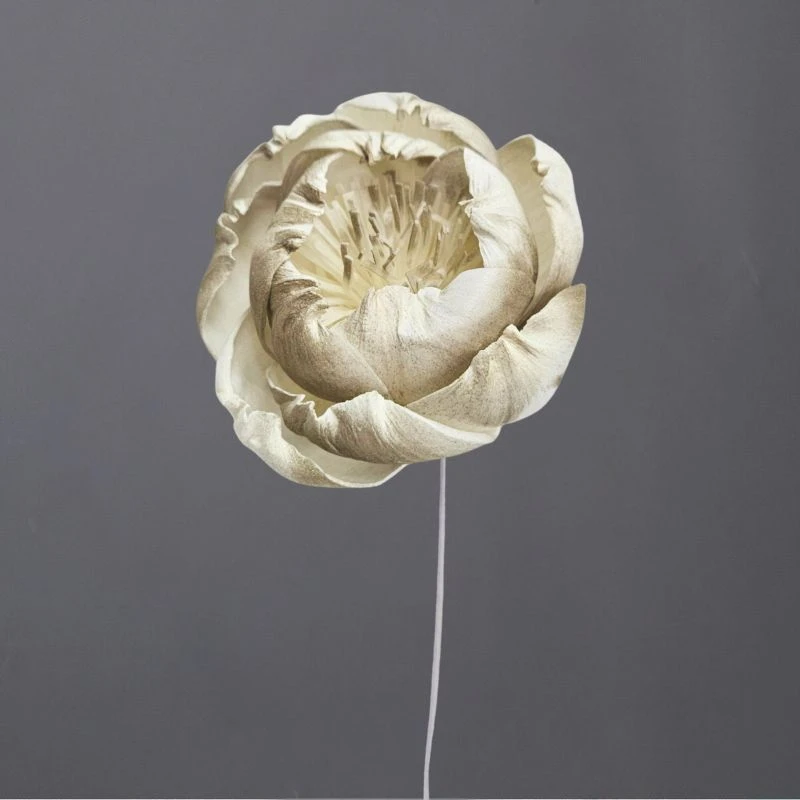 L-3296-929 索拉牡丹花插(噴漆) 復古金