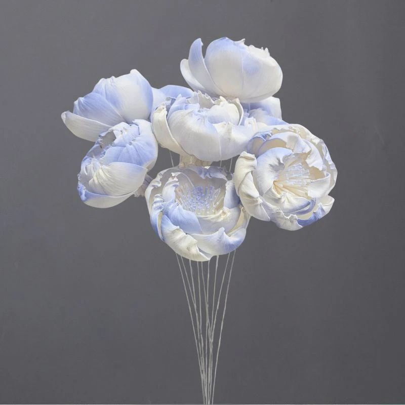 L-3296-622 索拉牡丹花插(噴漆) 薄霧藍